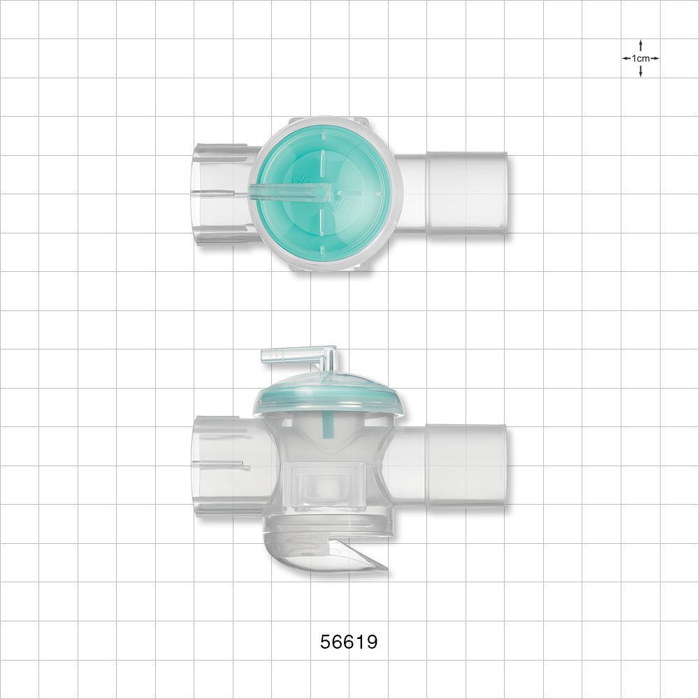 Straight Connector, Valved with Sideport, with Vent