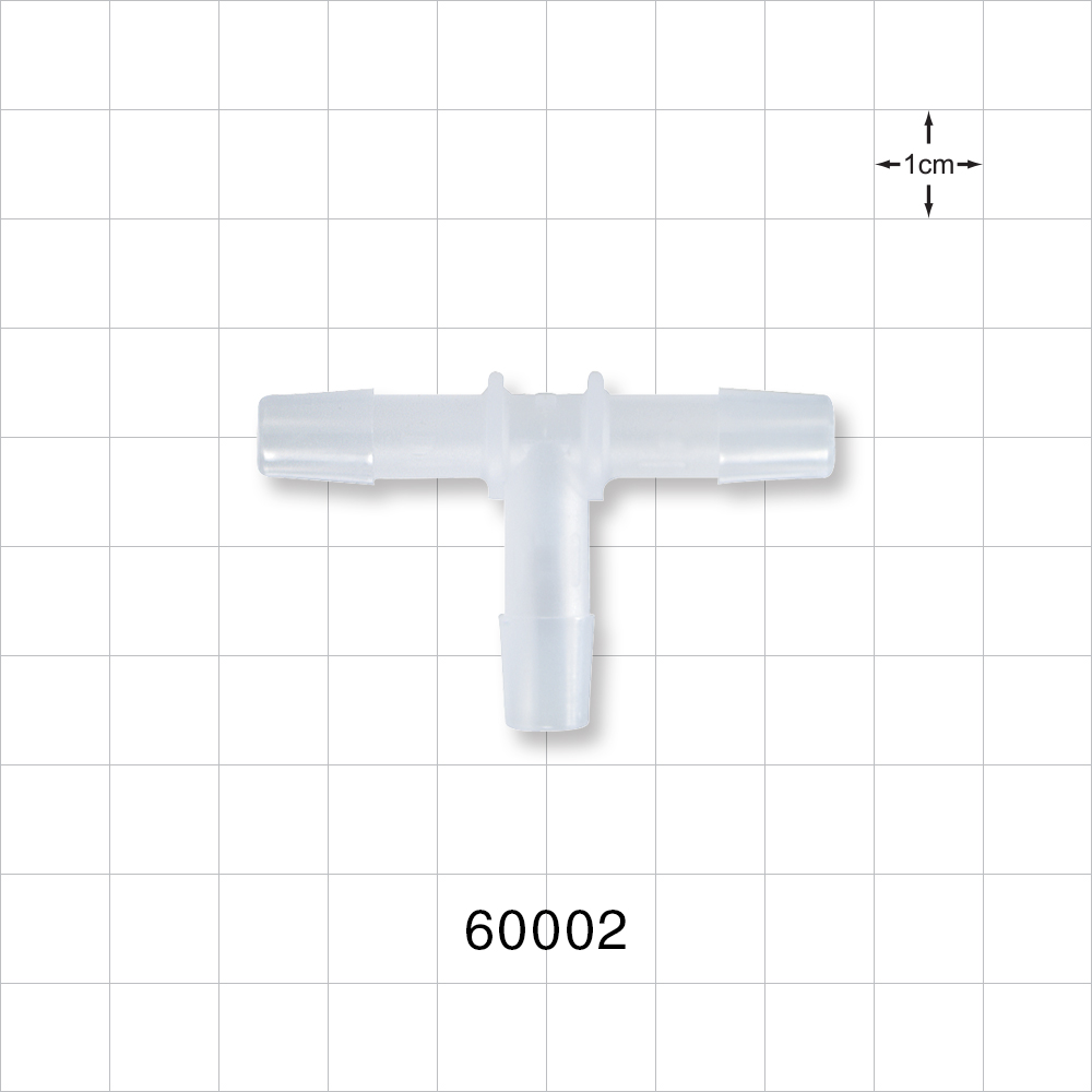 T Connector, Barbed, Natural