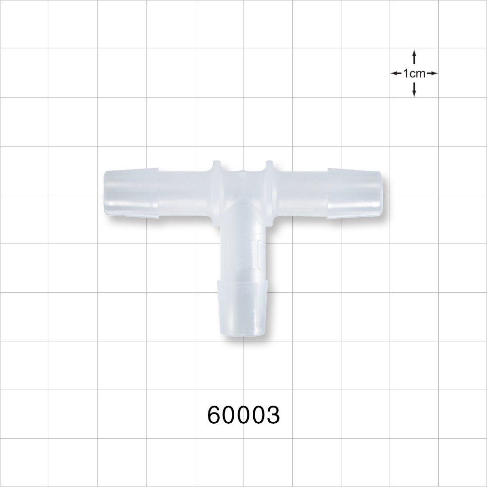 T Connector, Barbed, Natural