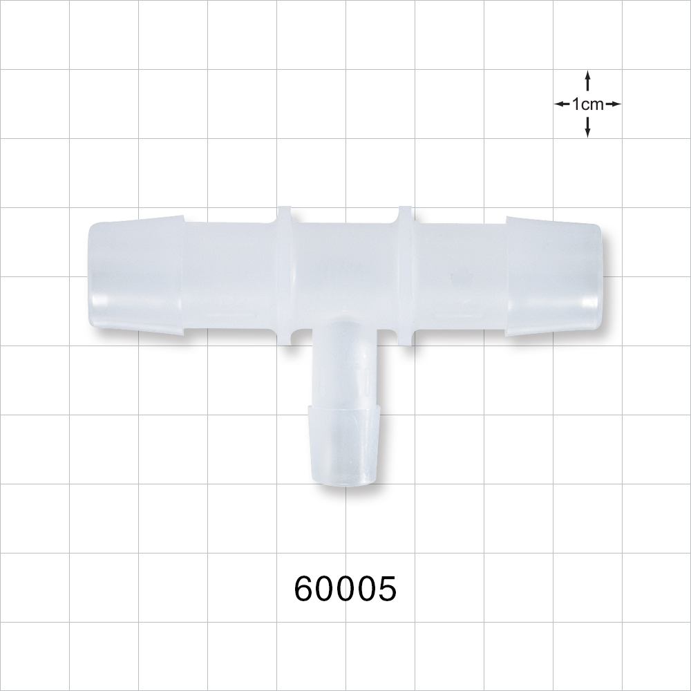 T Connector, Reducer, Barbed, Natural