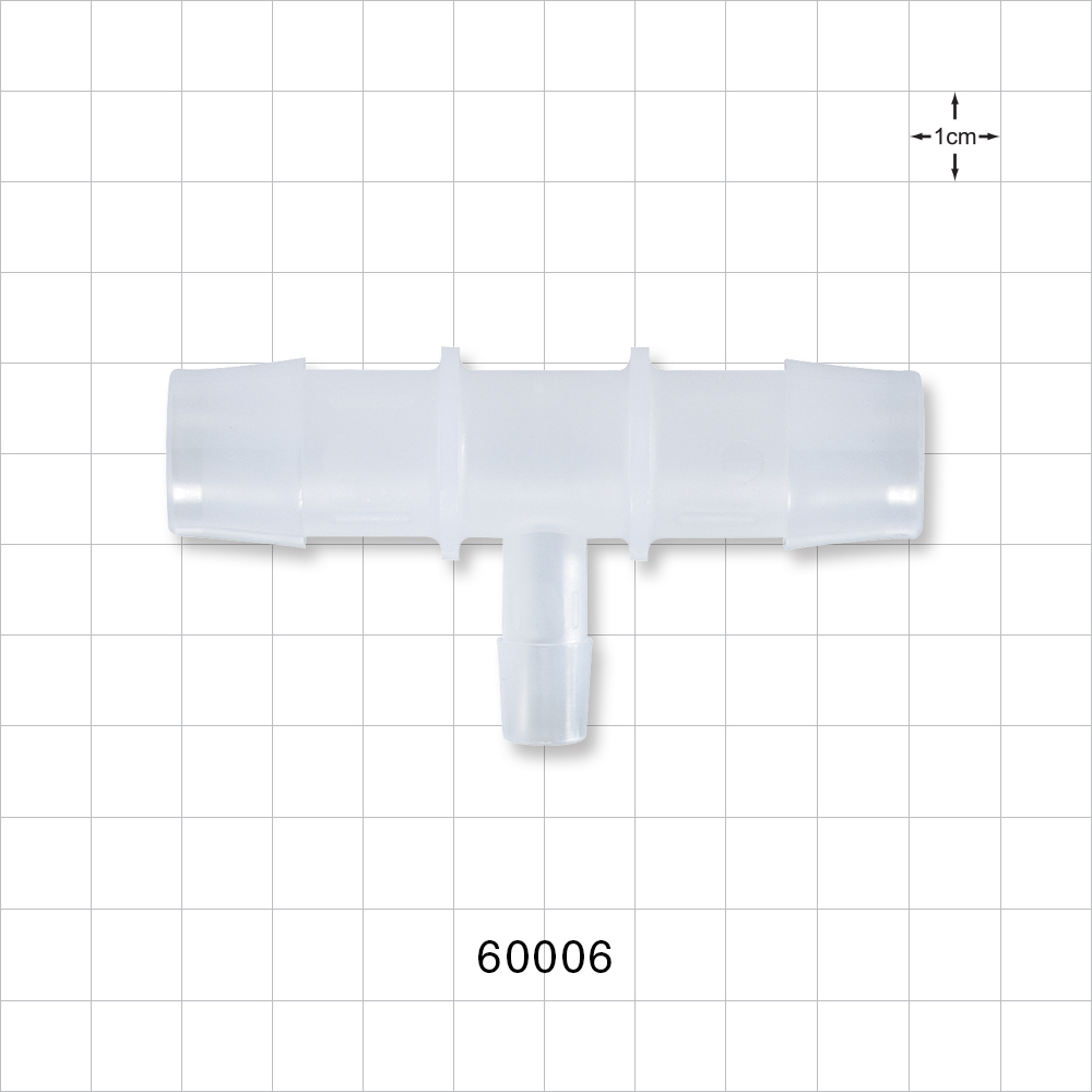 T Connector, Reducer, Barbed, Natural