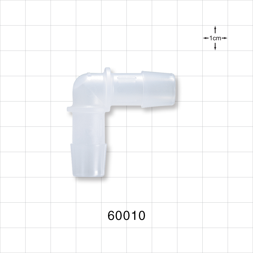 Elbow Connector, Barbed, Natural