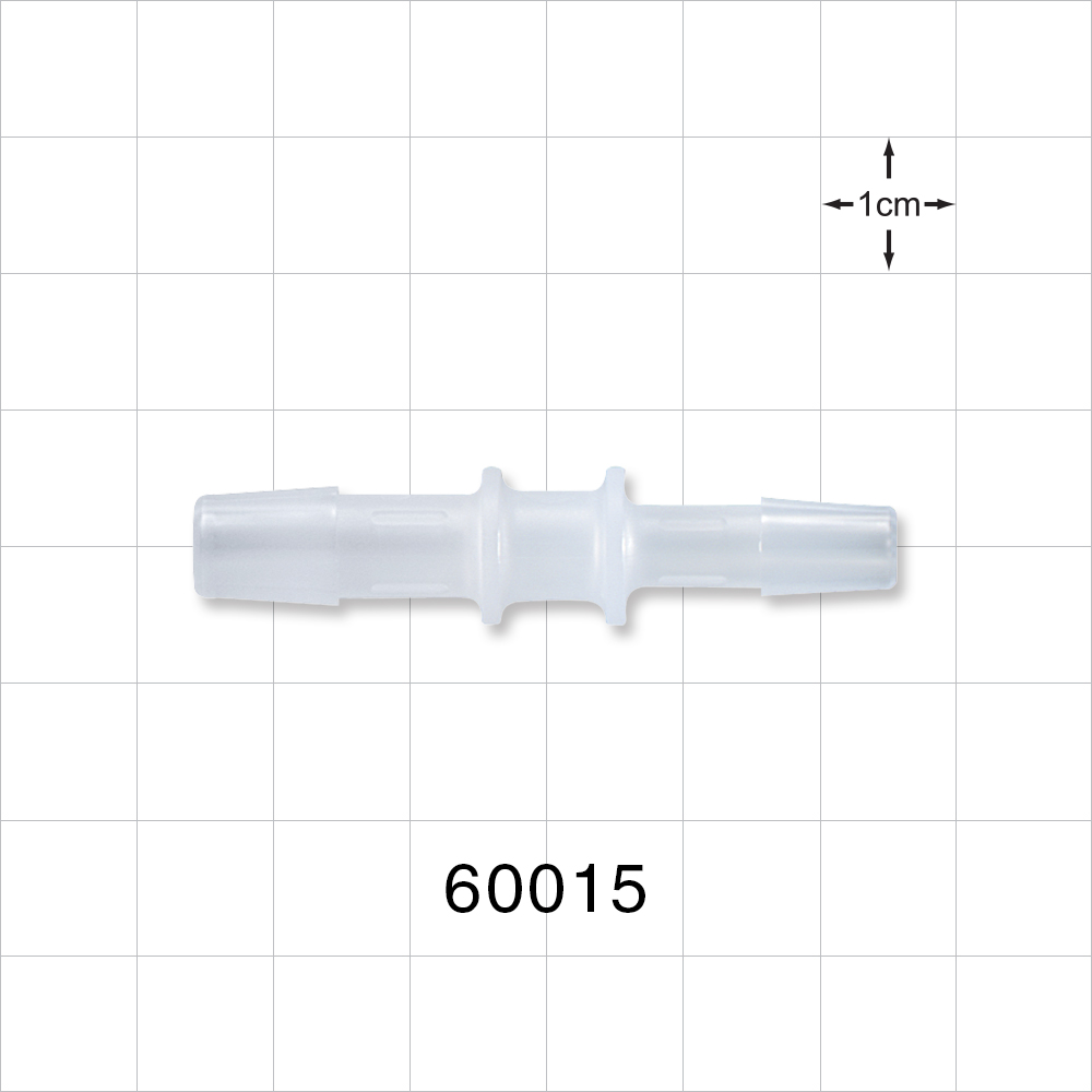 Straight Connector, Reducer, Barbed, Natural