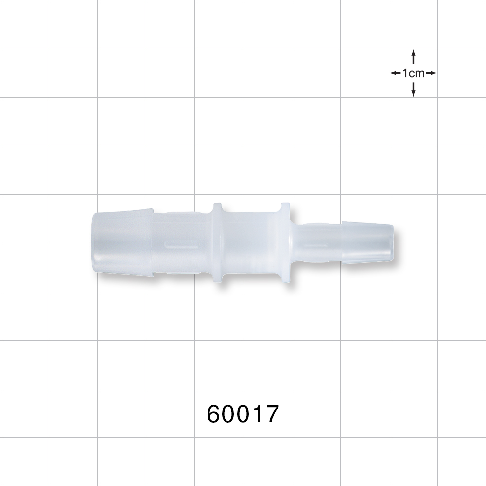 Straight Connector, Reducer, Barbed, Natural