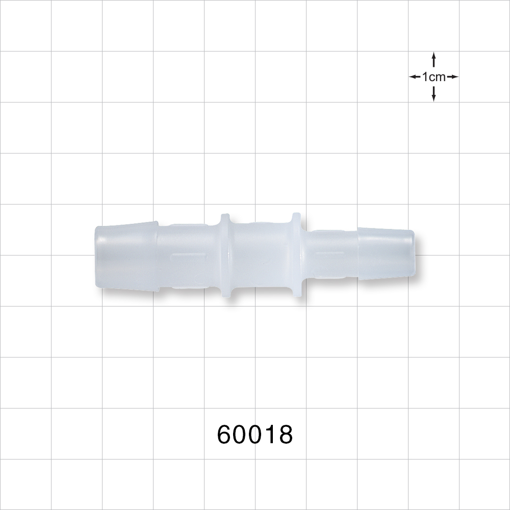 Straight Connector, Reducer, Barbed, Natural