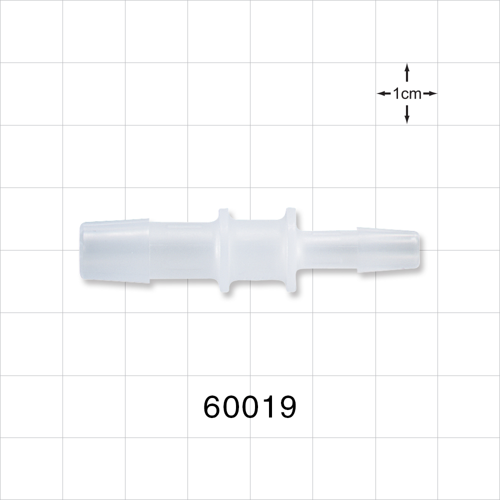 Straight Connector, Reducer, Barbed, Natural