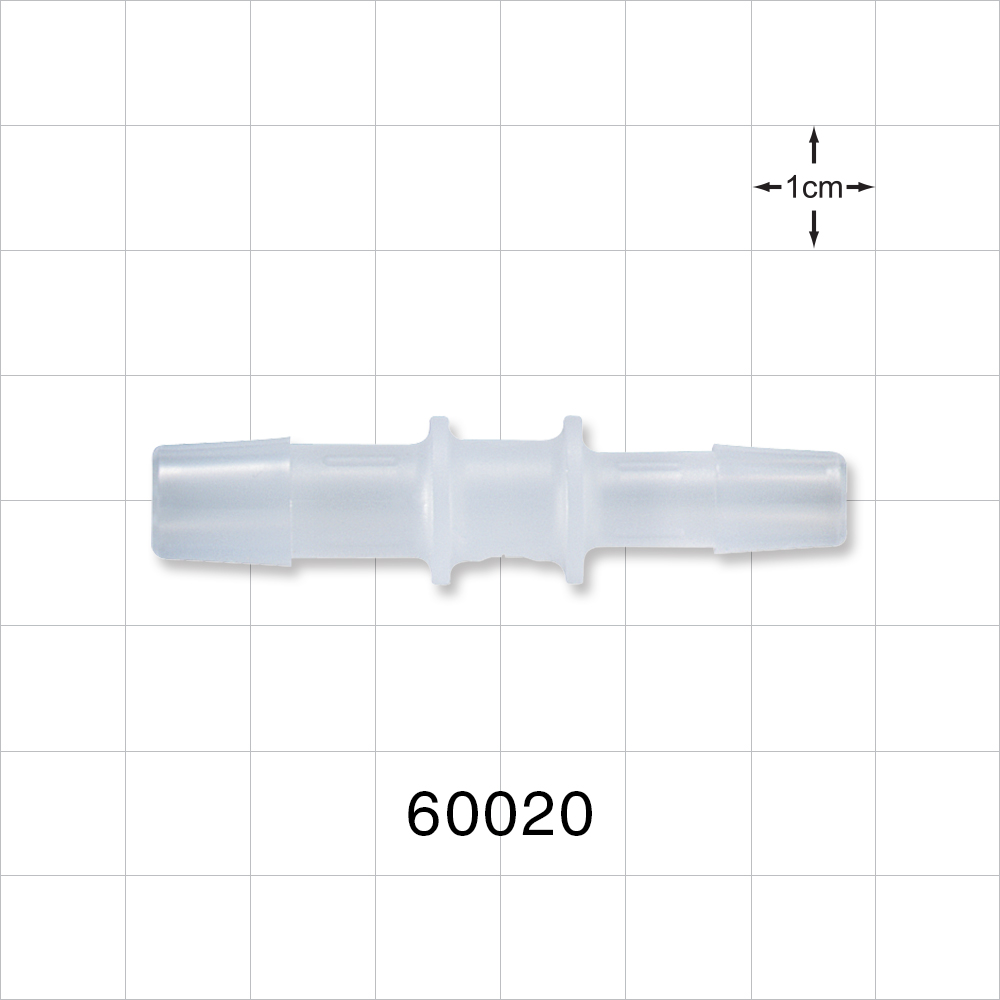 Straight Connector, Reducer, Barbed, Natural