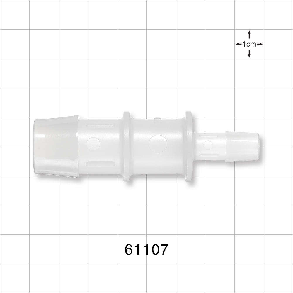 Straight Connector, Reducer, Barbed, Natural