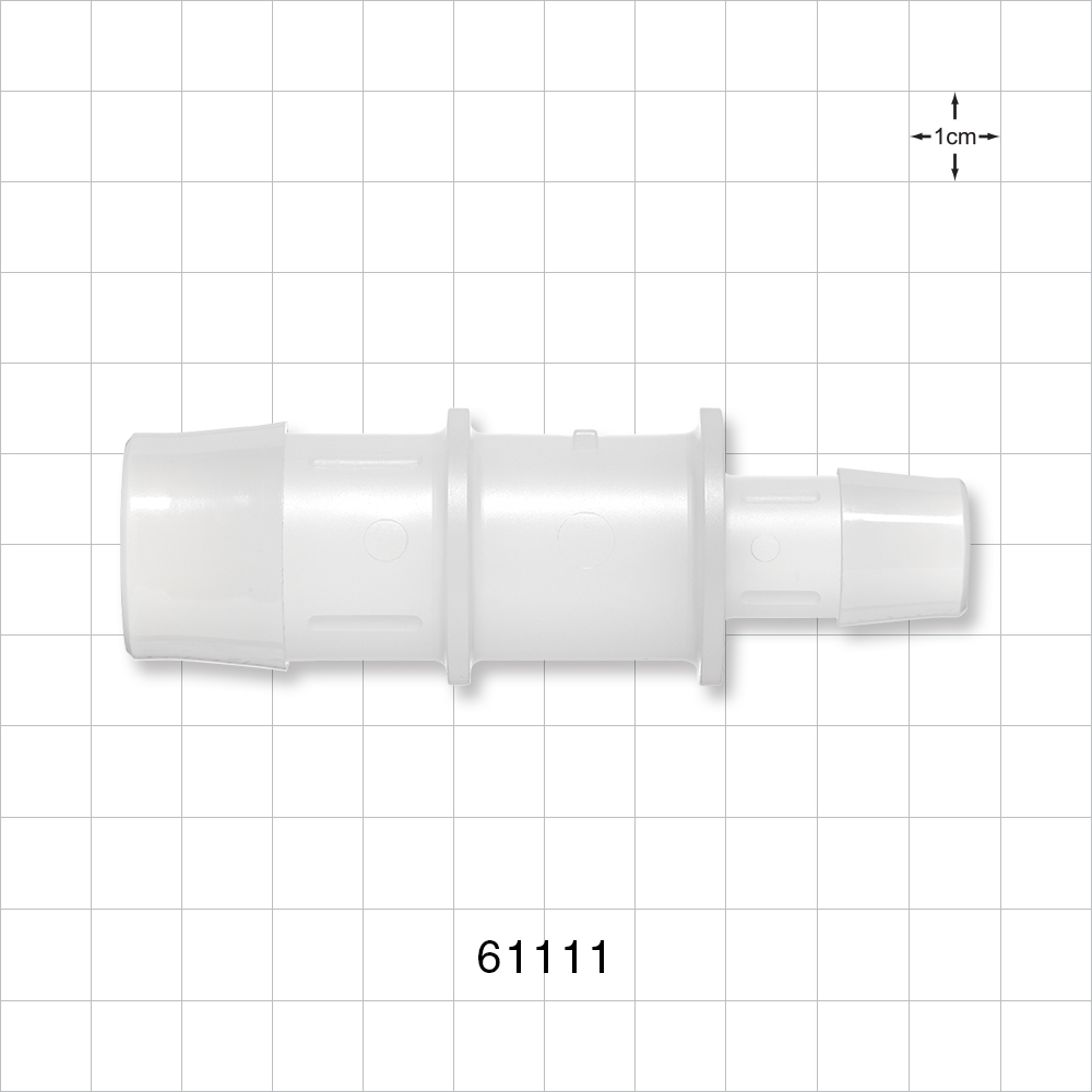 Straight Connector, Reducer, Barbed, Natural