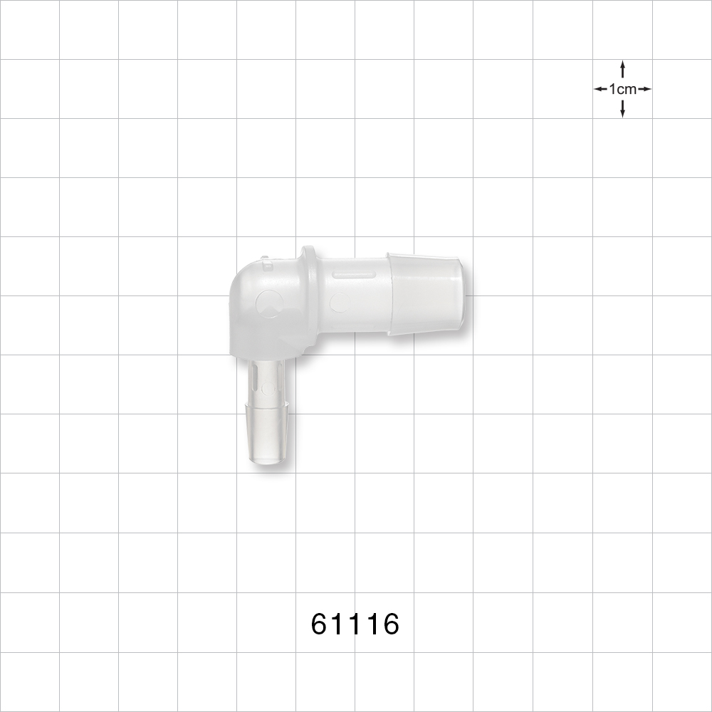 Elbow Connector, Barbed, Natural