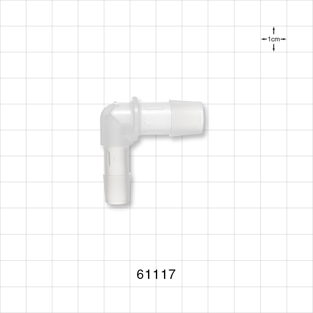 Elbow Connector, Barbed, Natural