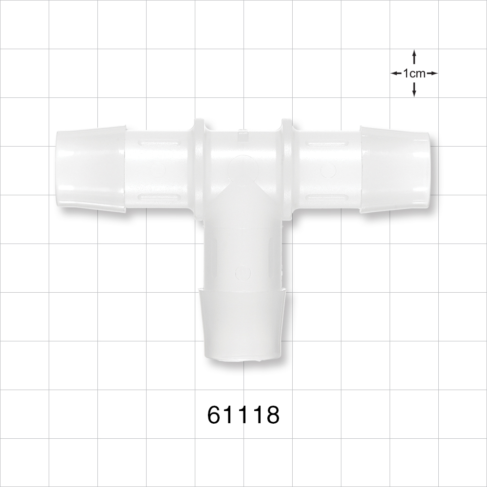 T Connector, Barbed, Natural