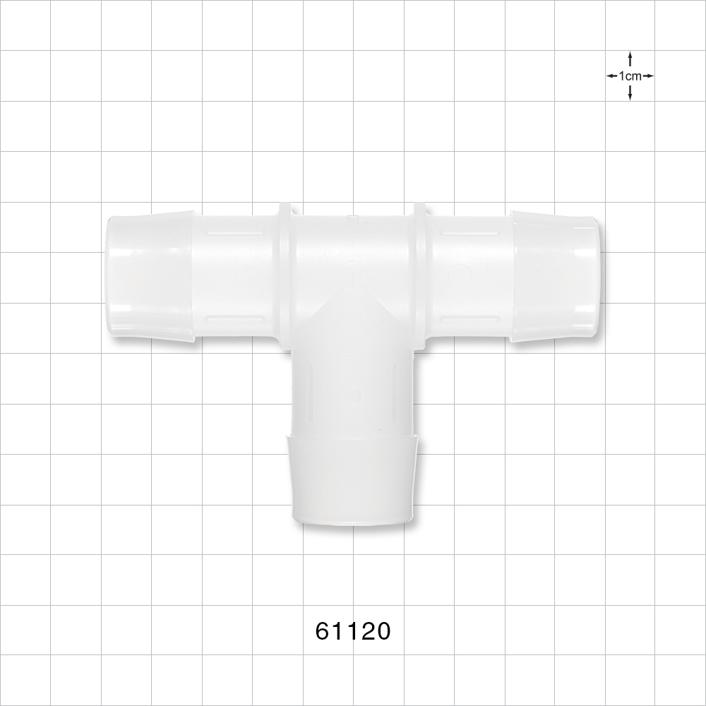 T Connector, Barbed, Natural