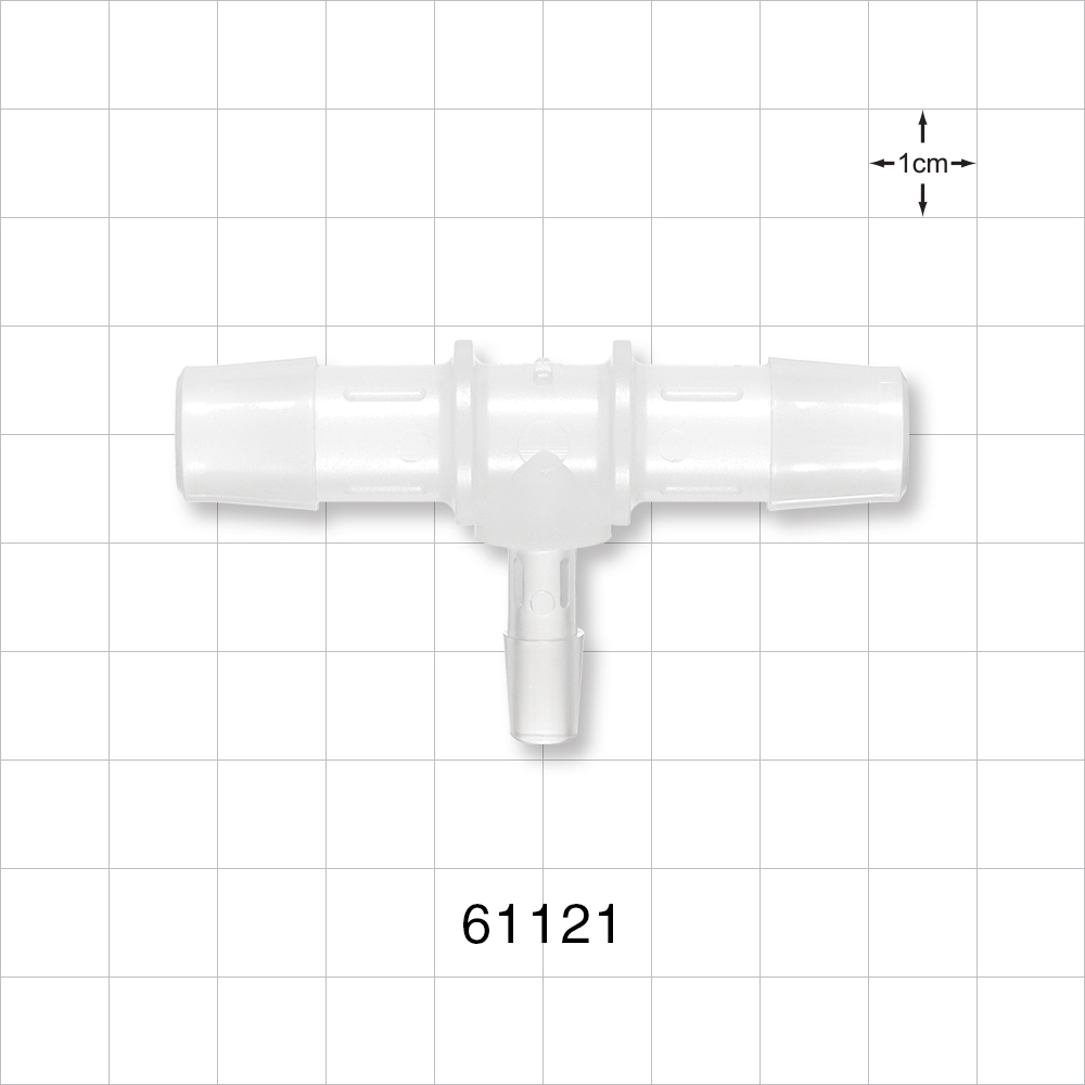 T Connector, Reducer, Barbed, Natural
