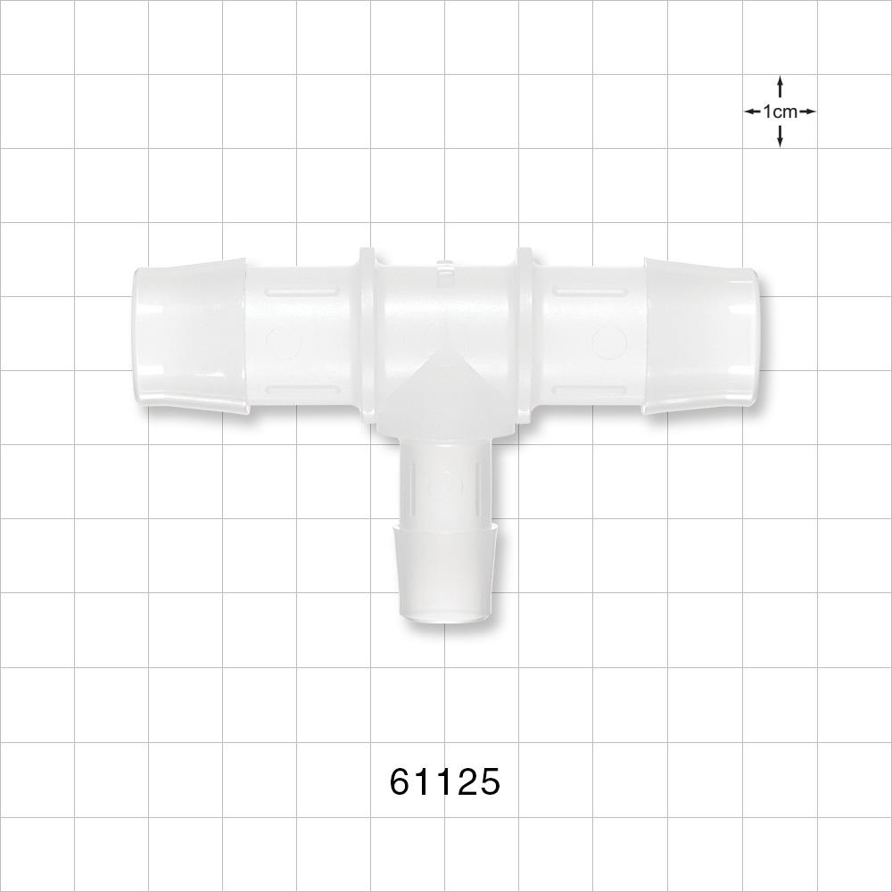T Connector, Reducer, Barbed, Natural