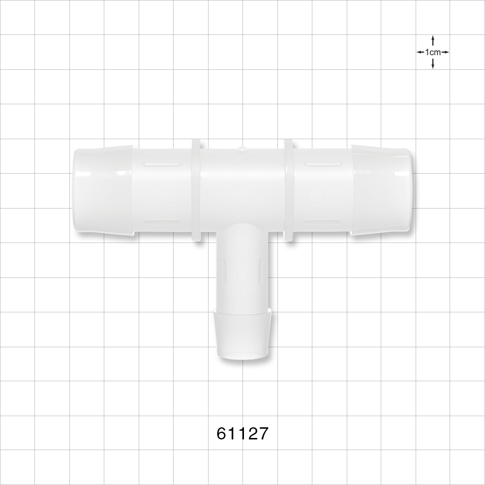 T Connector, Reducer, Barbed, Natural