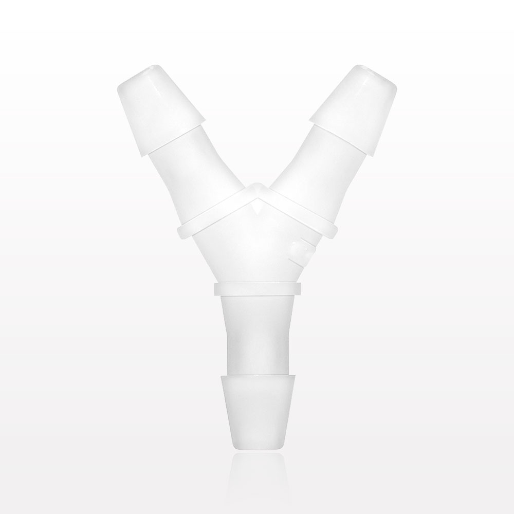 Y Connector, Barbed, Natural