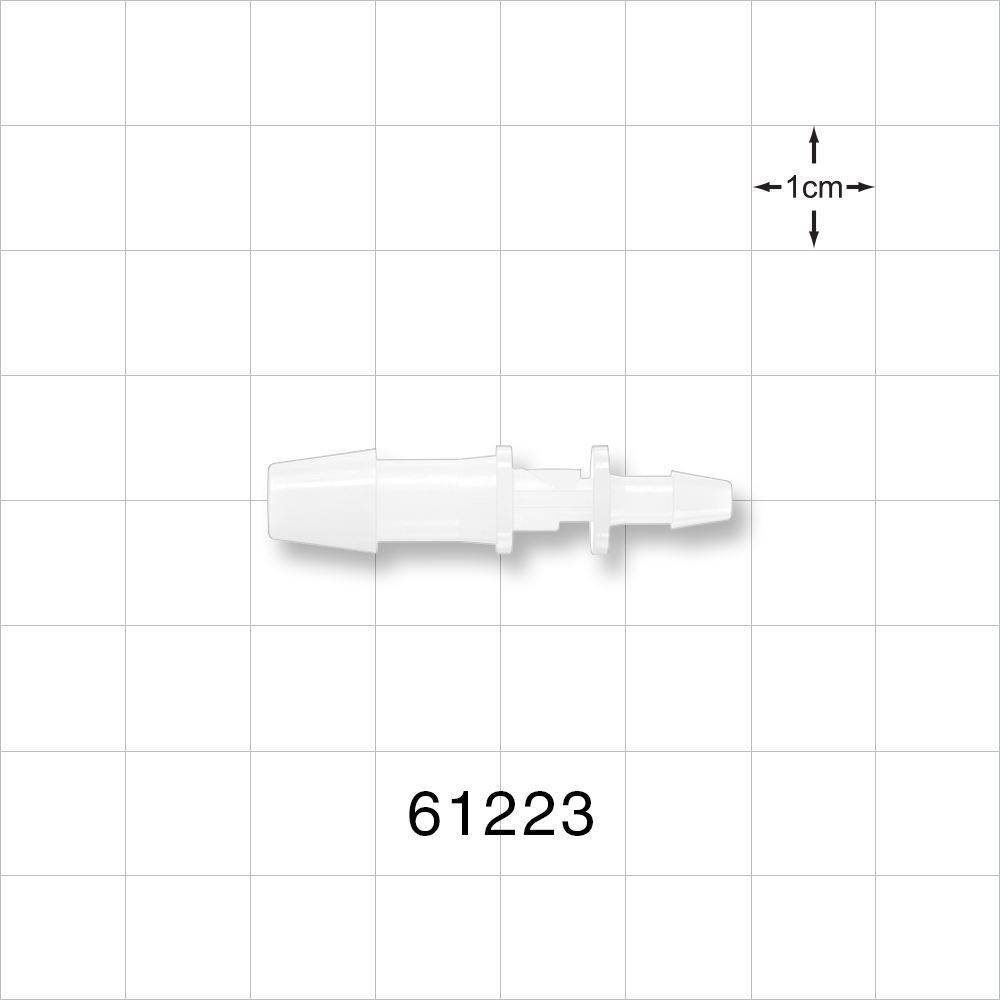 Straight Connector, Reducer, Barbed, Natural