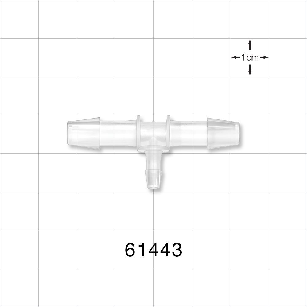 T Connector, Reducer, Barbed, Natural