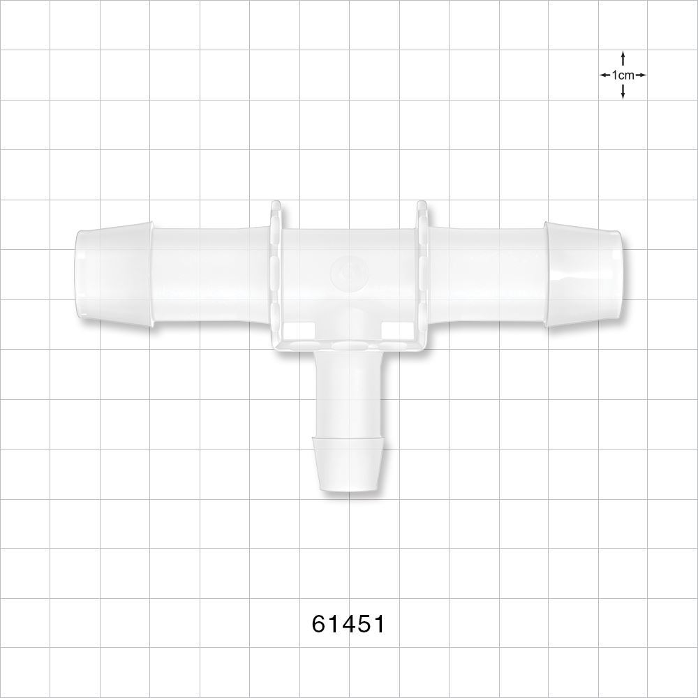 T Connector, Reducer, Barbed, Natural