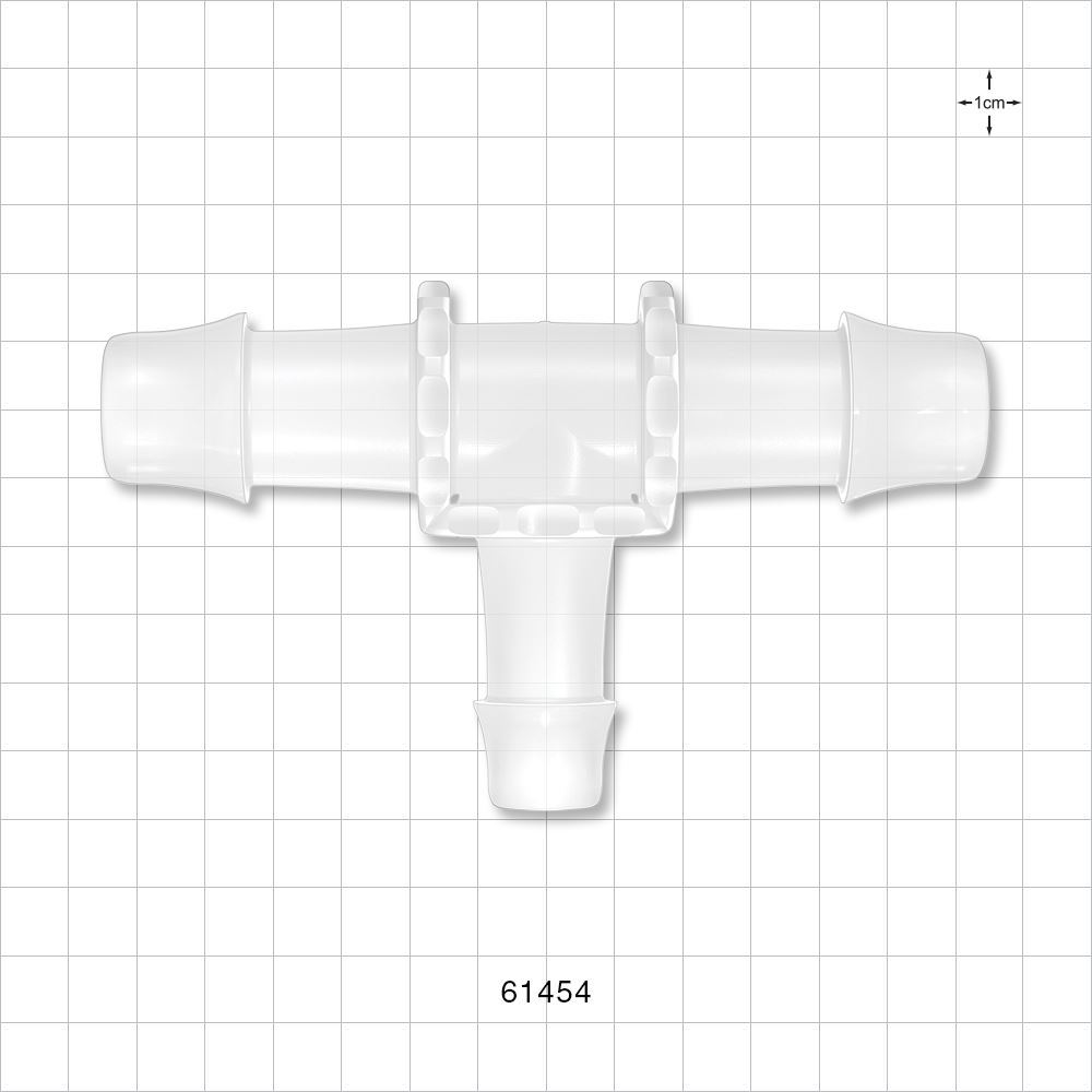 T Connector, Reducer, Barbed, Natural