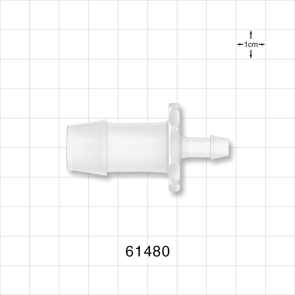 Straight Connector, Reducer, Barbed, Natural