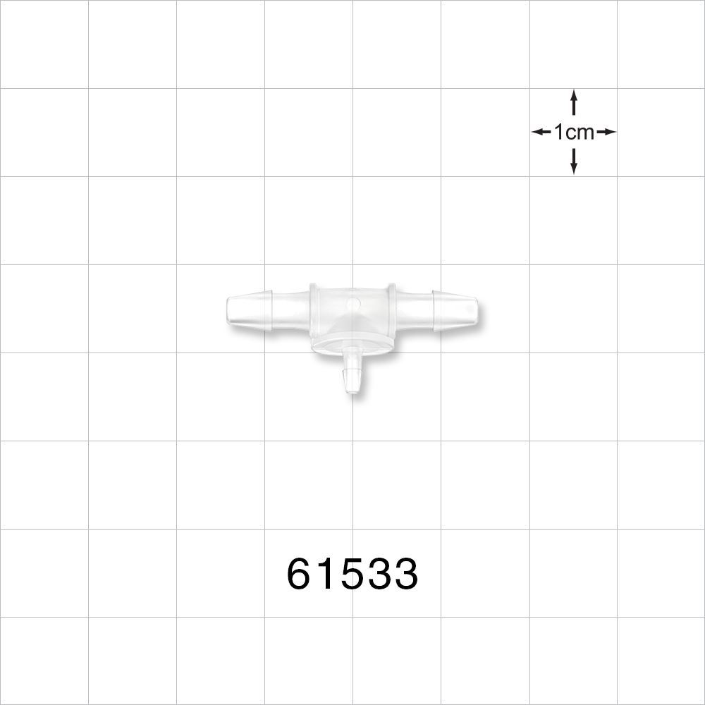 T Connector, Reducer, Barbed, Natural