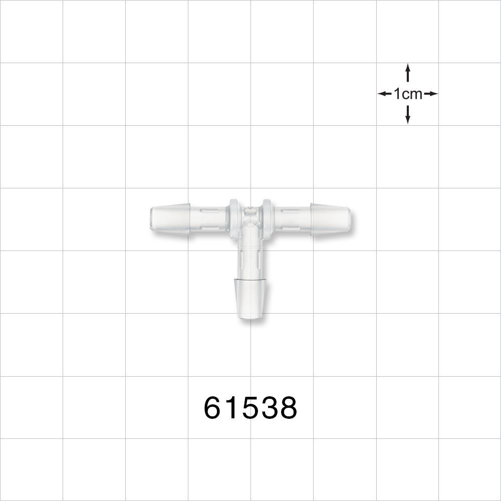 T Connector, Barbed, Natural