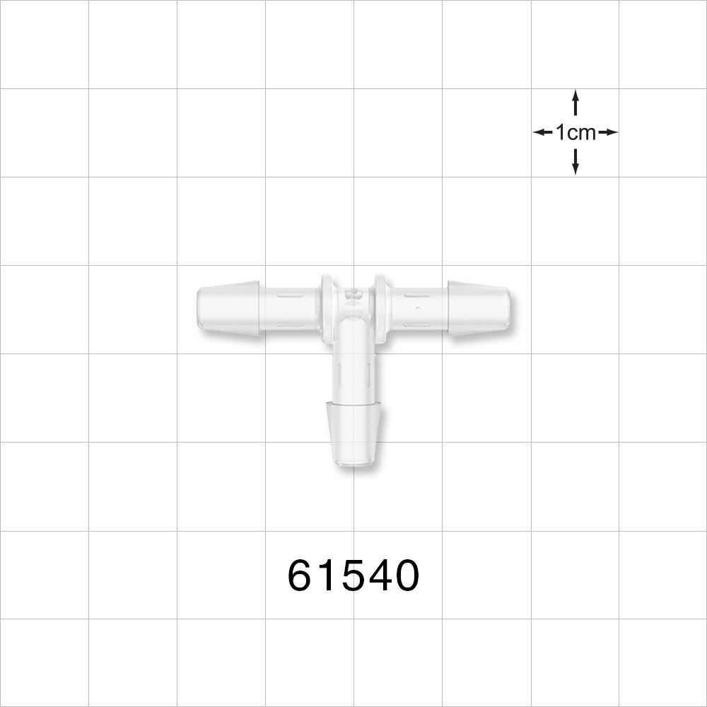 T Connector, Barbed, Natural
