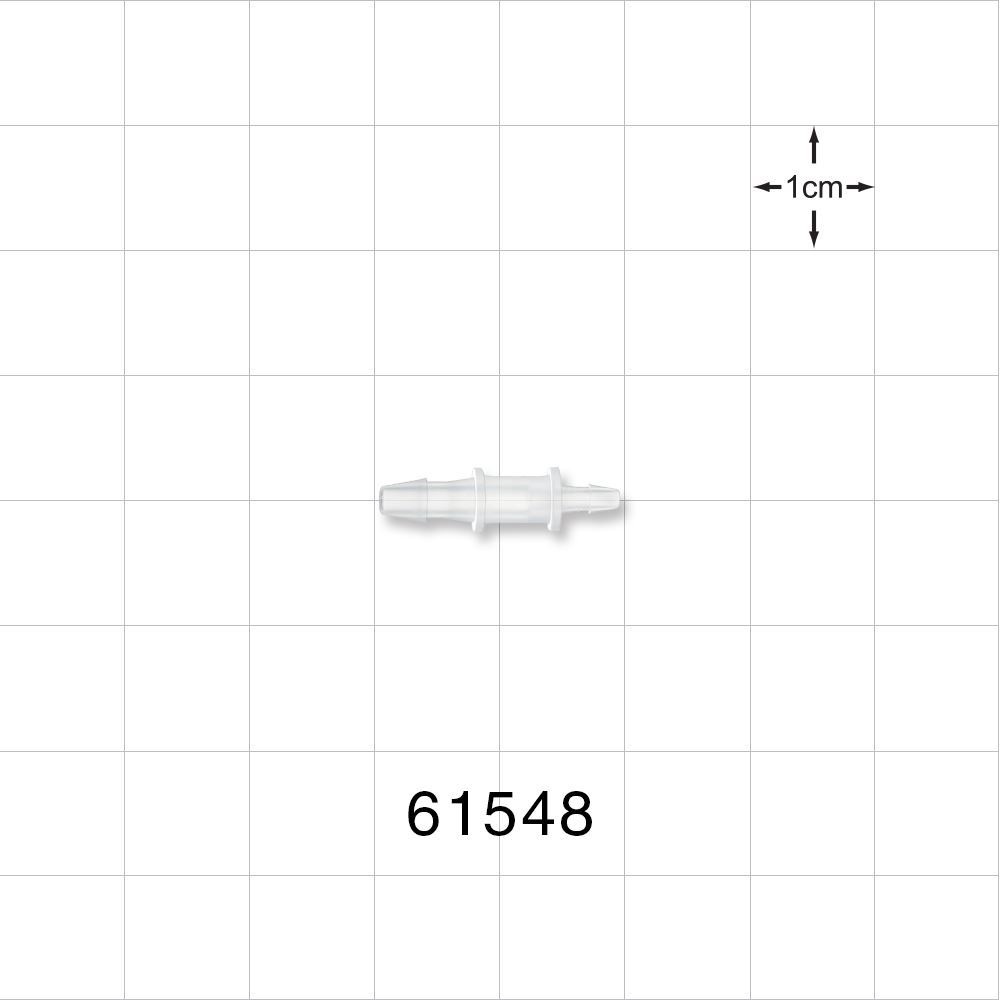 Straight Connector, Reducer, Barbed, Natural