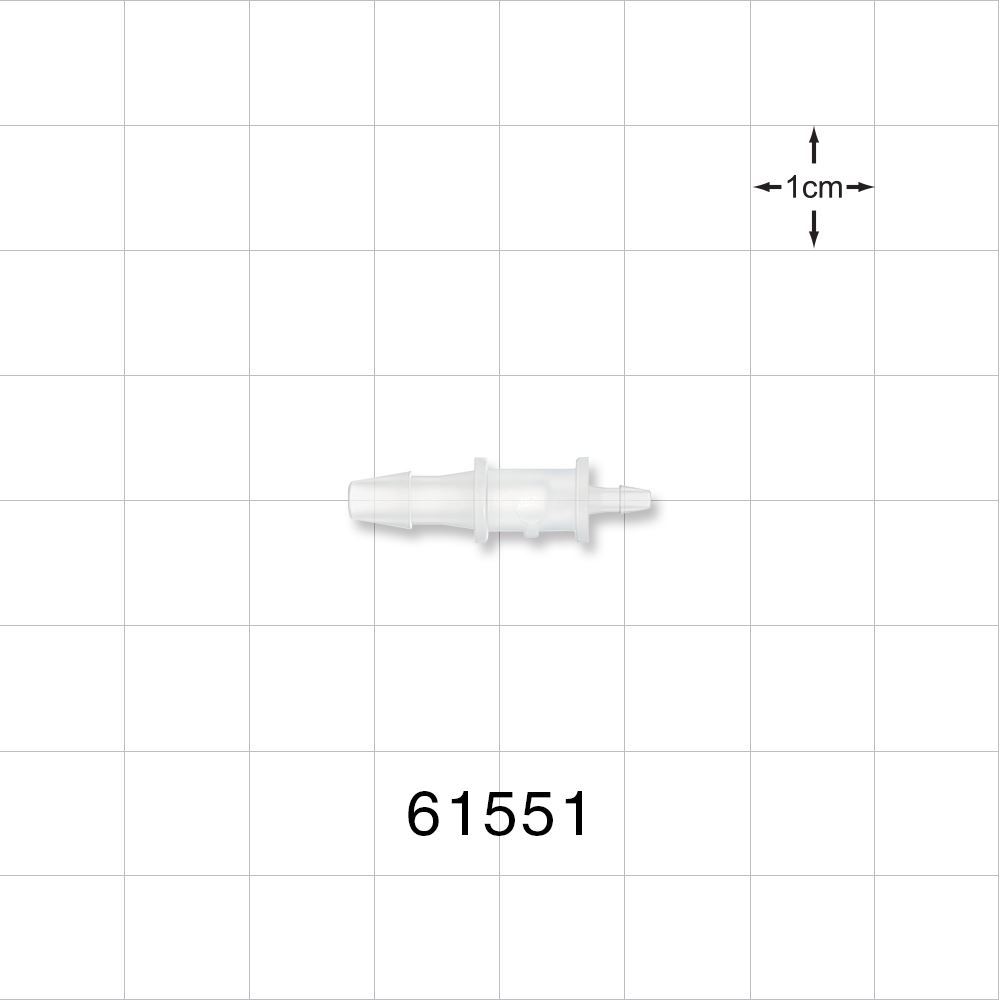 Straight Connector, Reducer, Barbed, Natural