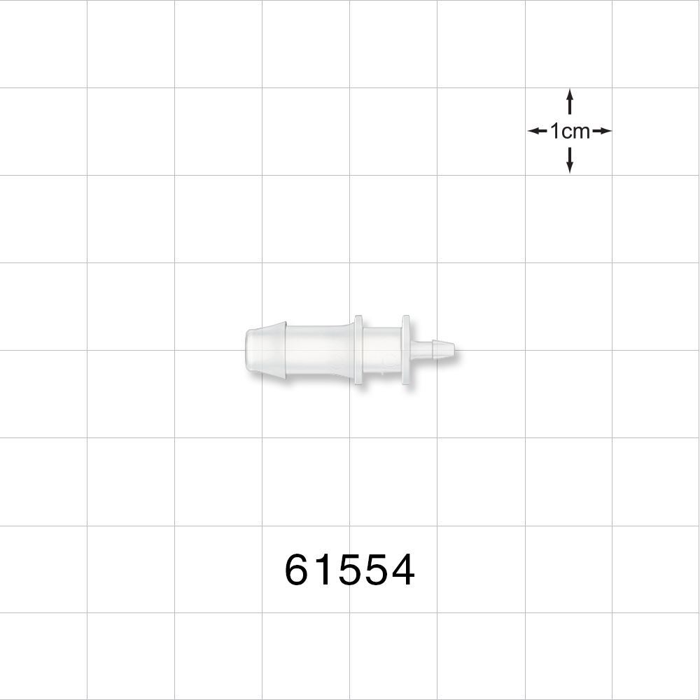 Straight Connector, Reducer, Barbed, Natural