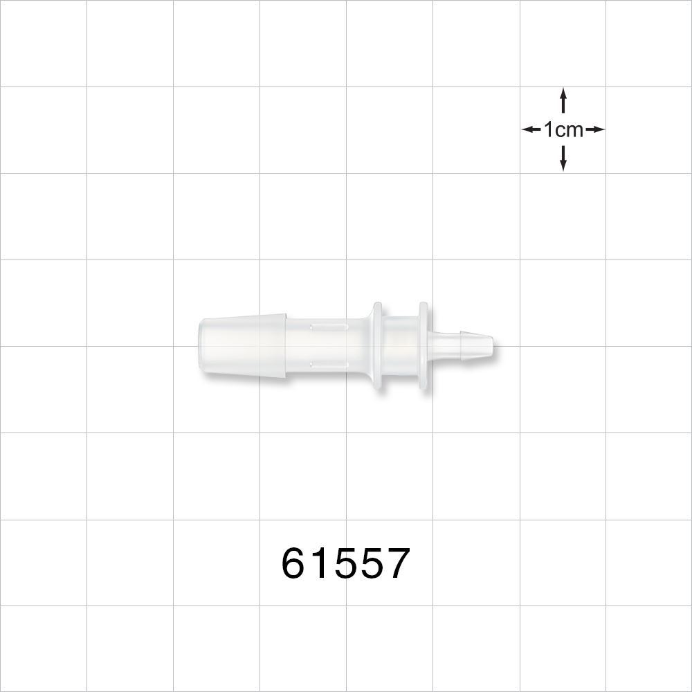 Straight Connector, Reducer, Barbed, Natural