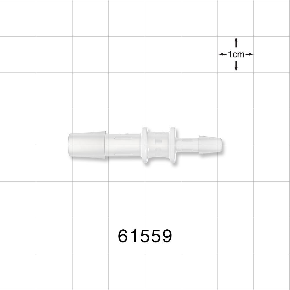 Straight Connector, Reducer, Barbed, Natural