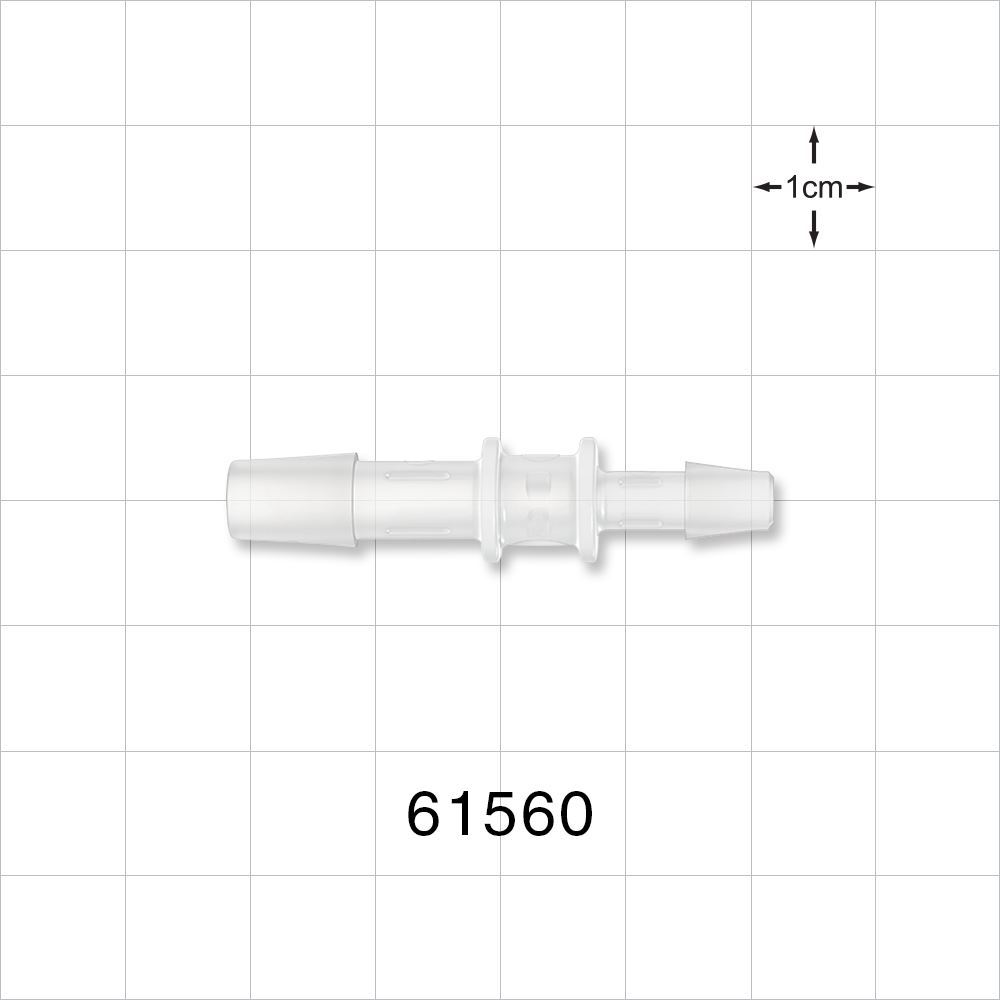 Straight Connector, Reducer, Barbed, Natural