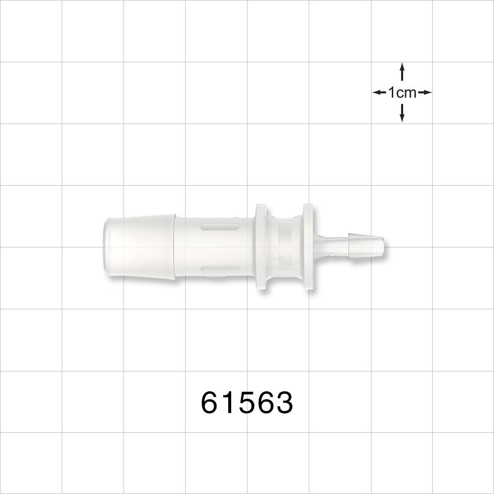 Straight Connector, Reducer, Barbed, Natural