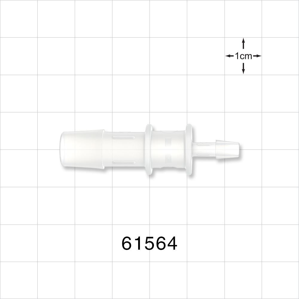 Straight Connector, Reducer, Barbed, Natural
