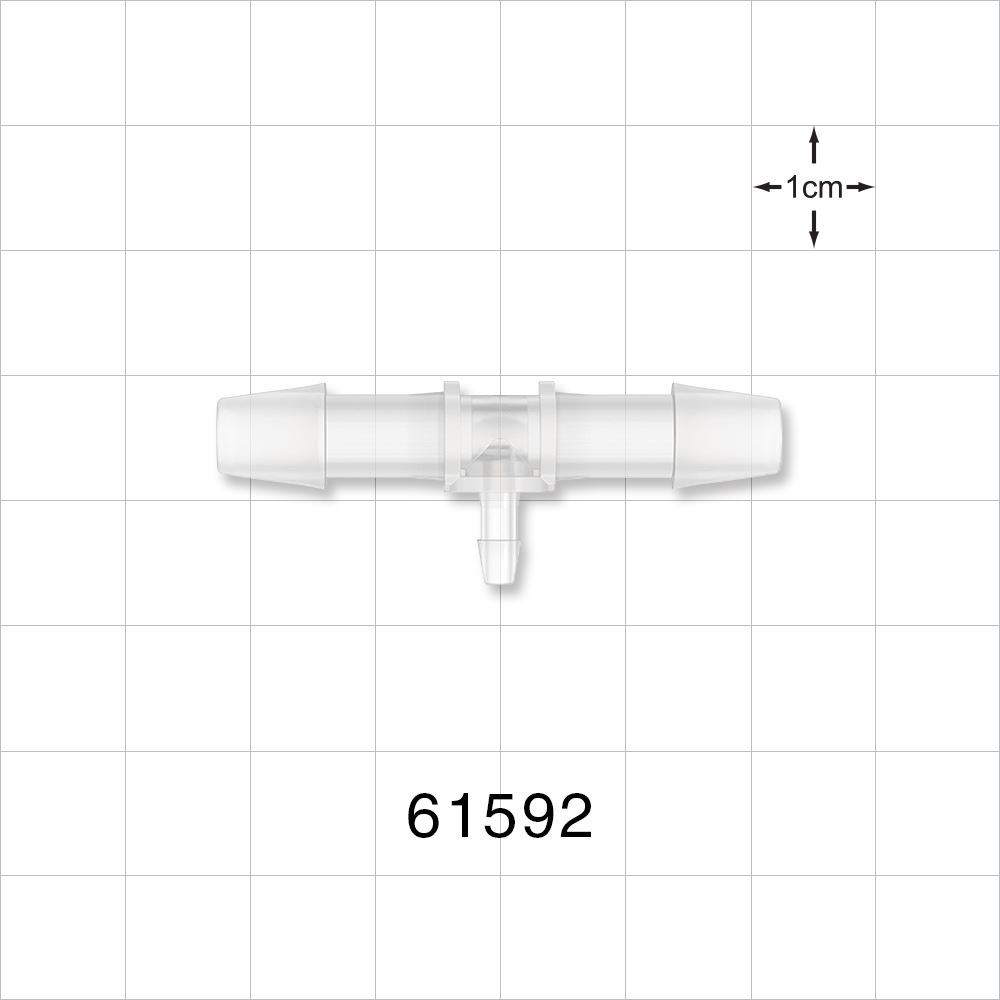 T Connector, Reducer, Barbed, Natural