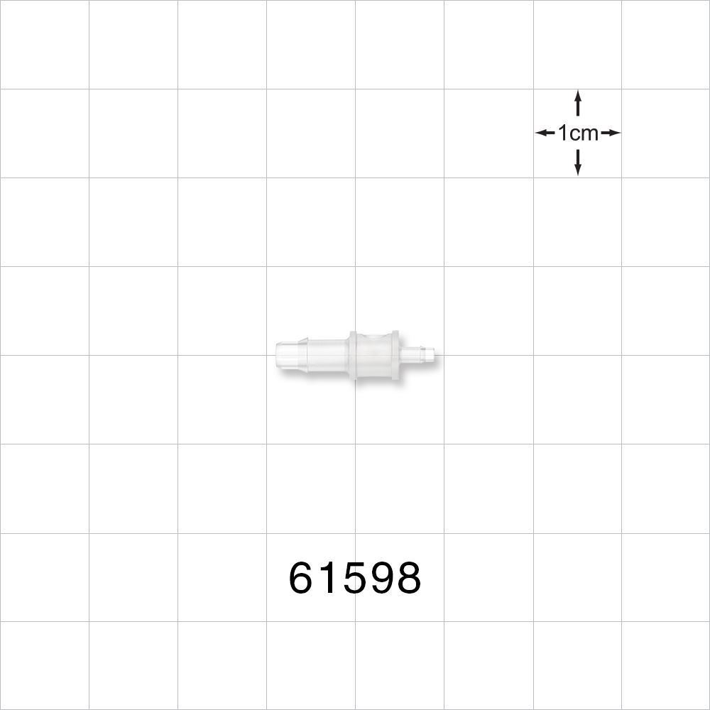 Straight Reducer Connector, Barbed, Natural
