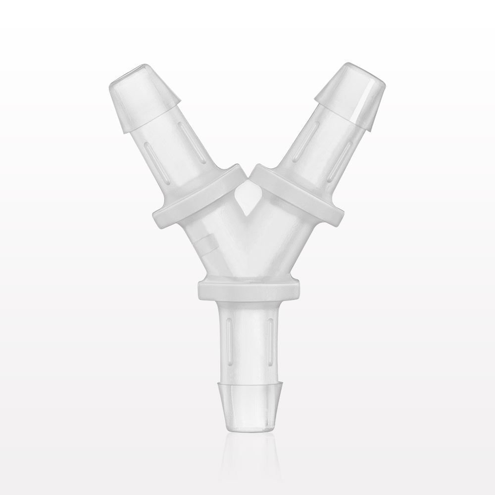Y Connector, Barbed, Natural