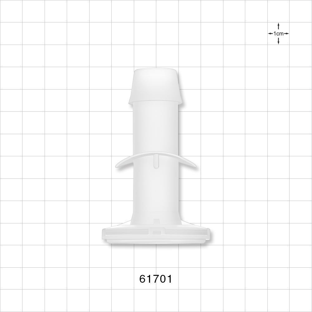 Sanitary Flange, Barbed, Natural, Pre-Attached Gasket