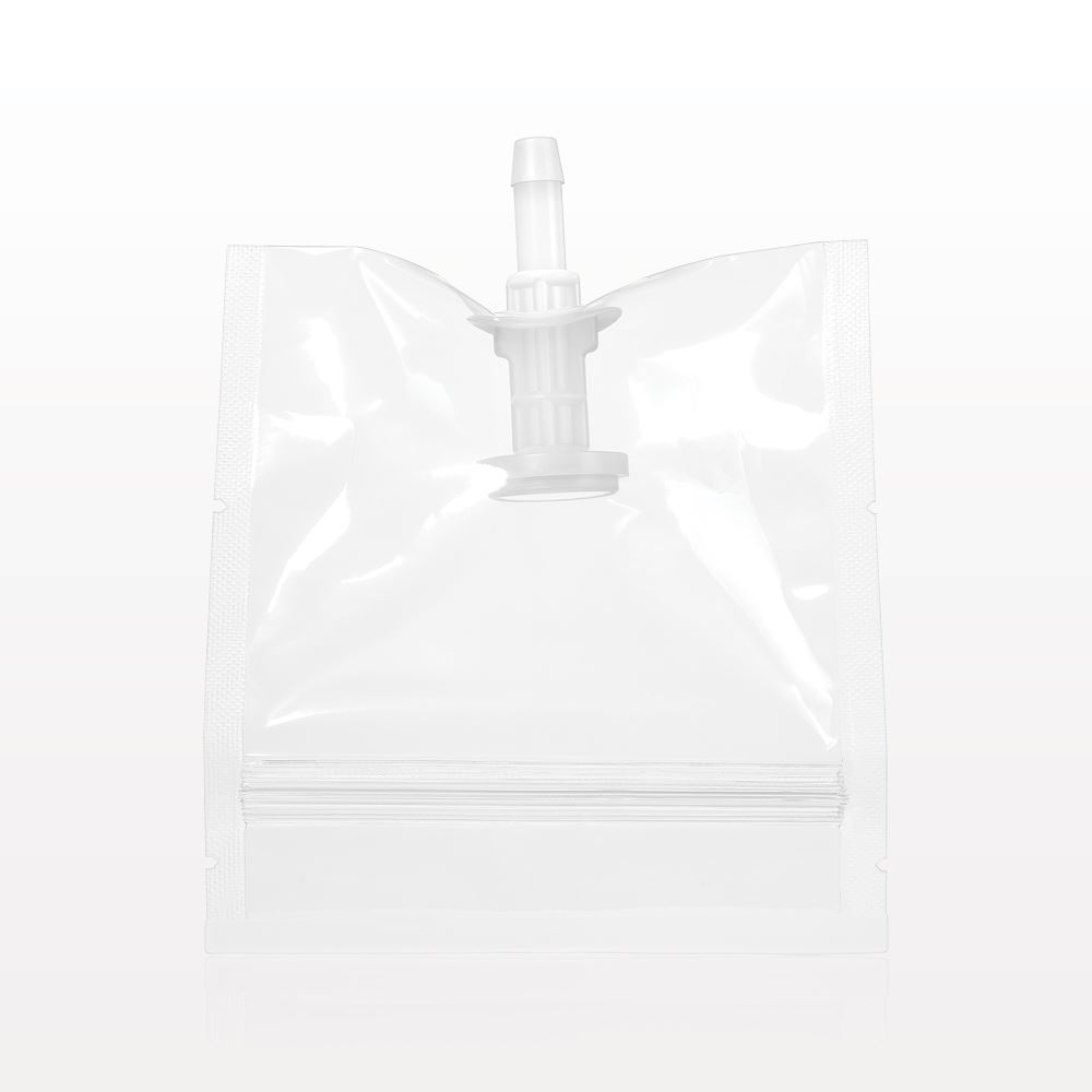 Sanitary Flange, Barbed, Natural, Pre-Attached Gasket, in Sealed Pouch