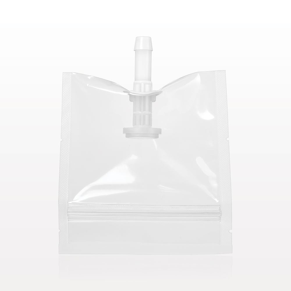 Sanitary Flange, Barbed, Natural, Pre-Attached Gasket, in Sealed Pouch