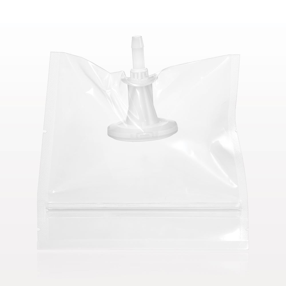 Sanitary Flange, Barbed, Natural, Pre-Attached Gasket, in Sealed Pouch