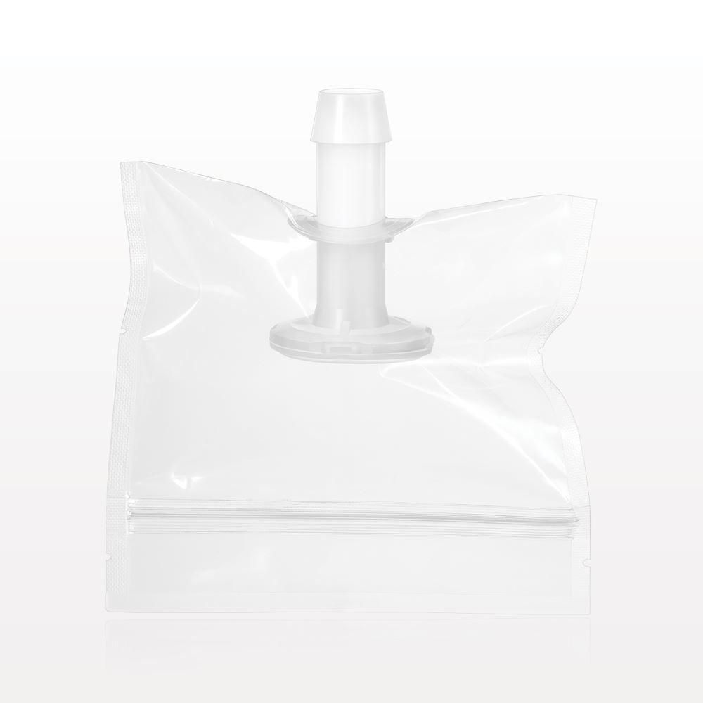 Sanitary Flange, Barbed, Natural, Pre-Attached Gasket, in Sealed Pouch