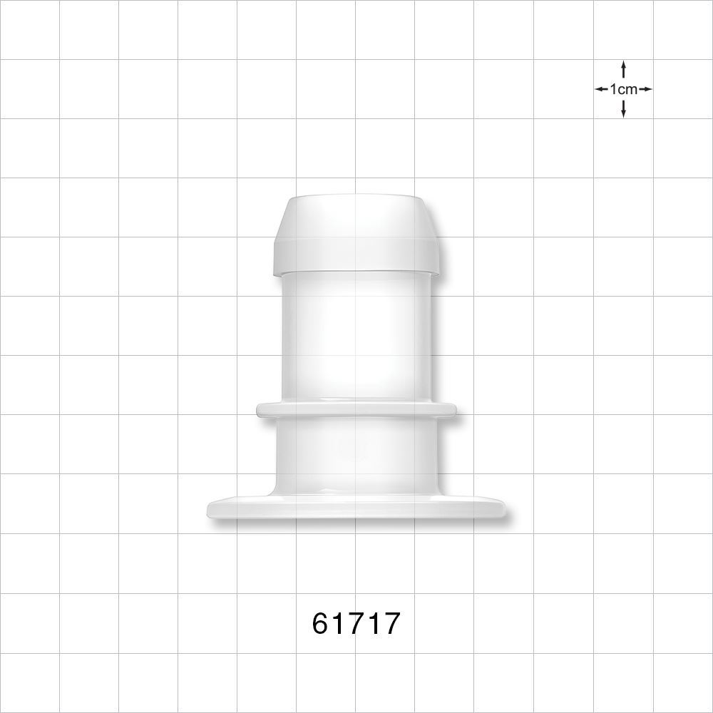 Sanitary Flange, Barbed, Natural