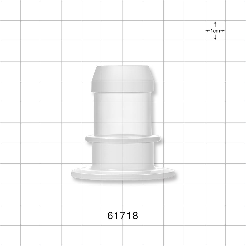 Sanitary Flange, Barbed, Natural