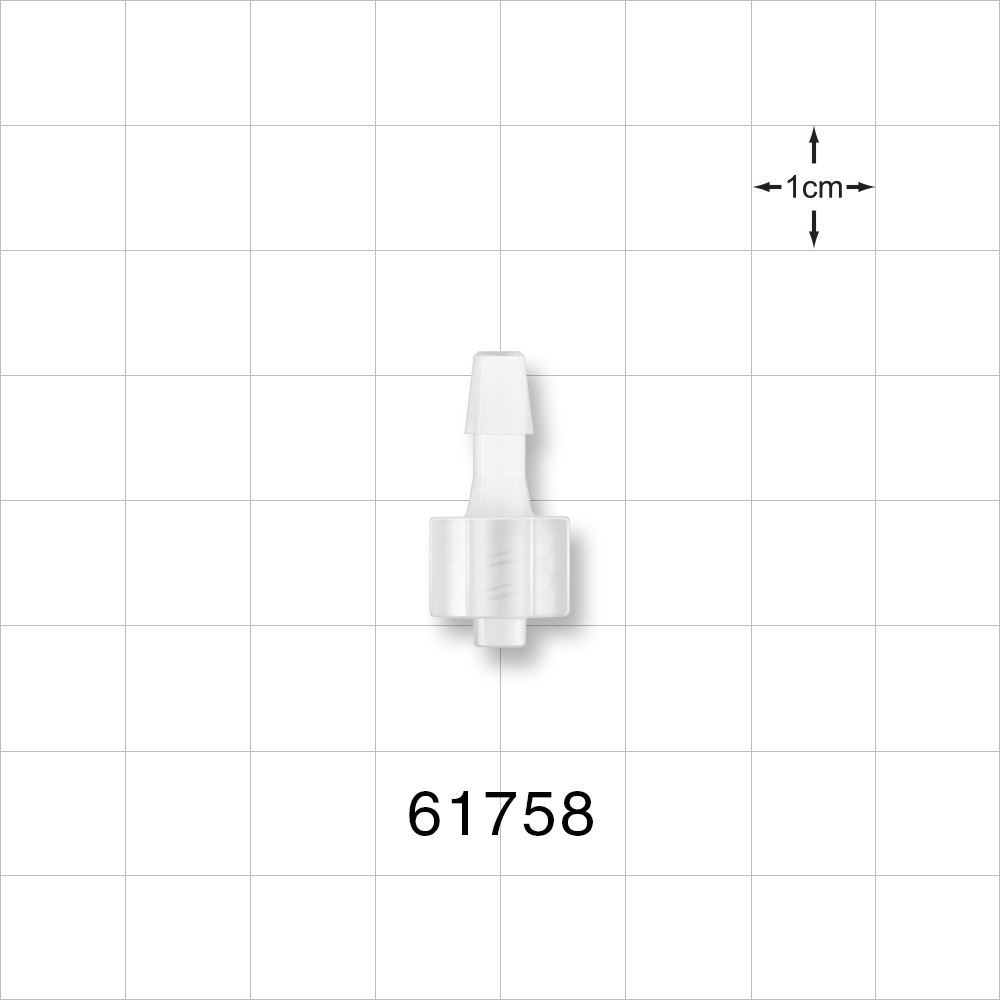 Male Luer Lock, Barbed Natural