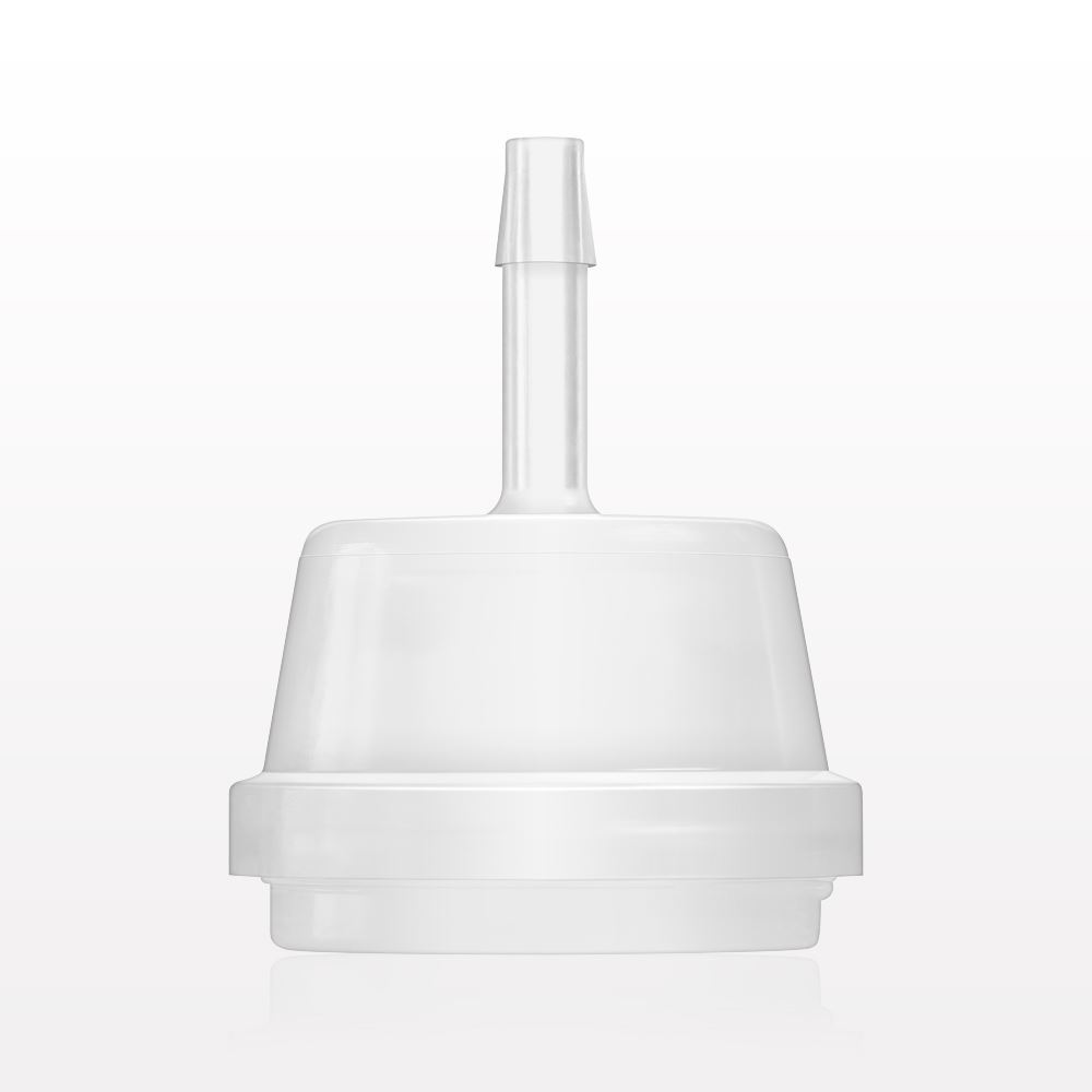 Sanitary Flange, Barbed, Natural, Pre-Attached Gasket