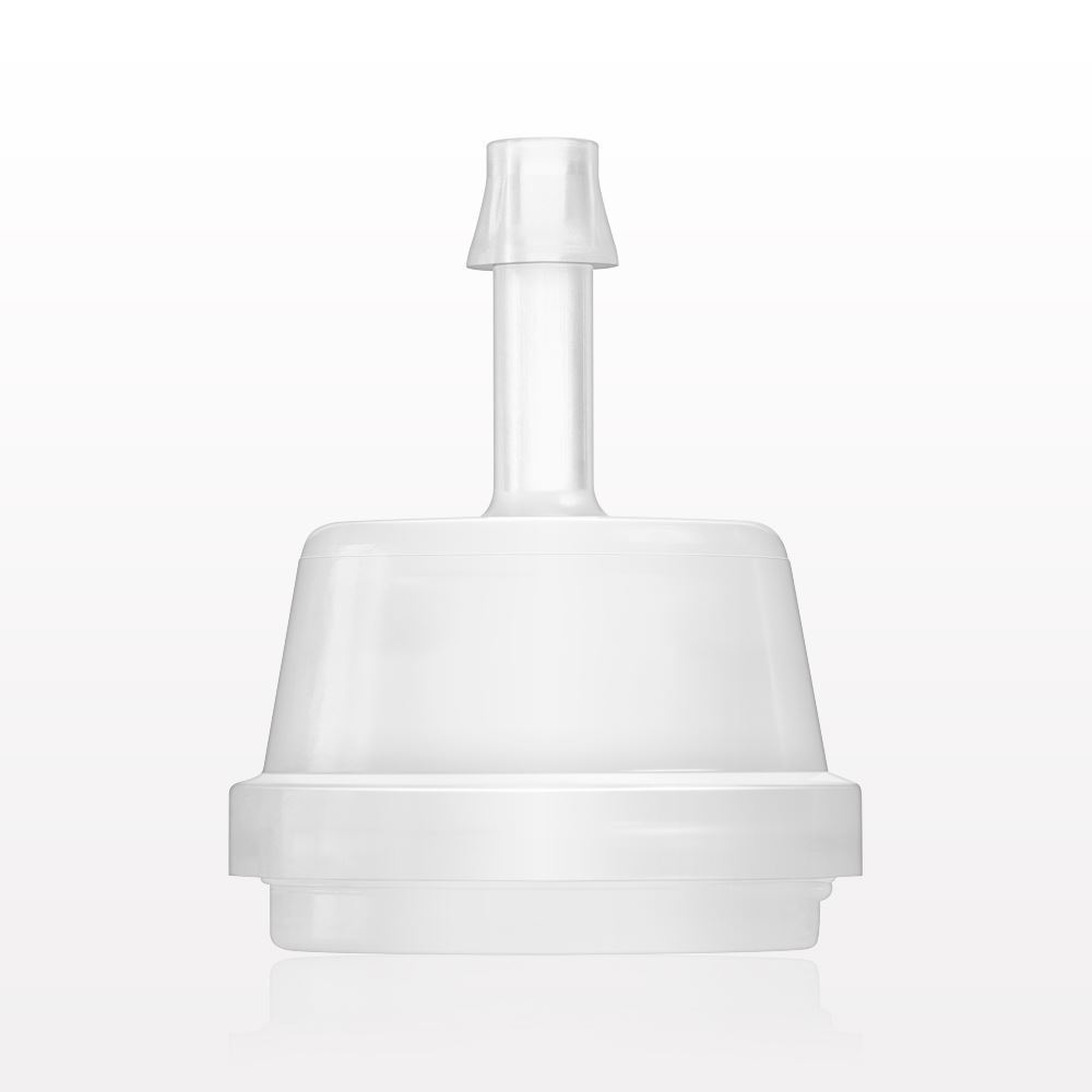 Sanitary Flange, Barbed, Natural, Pre-Attached Gasket